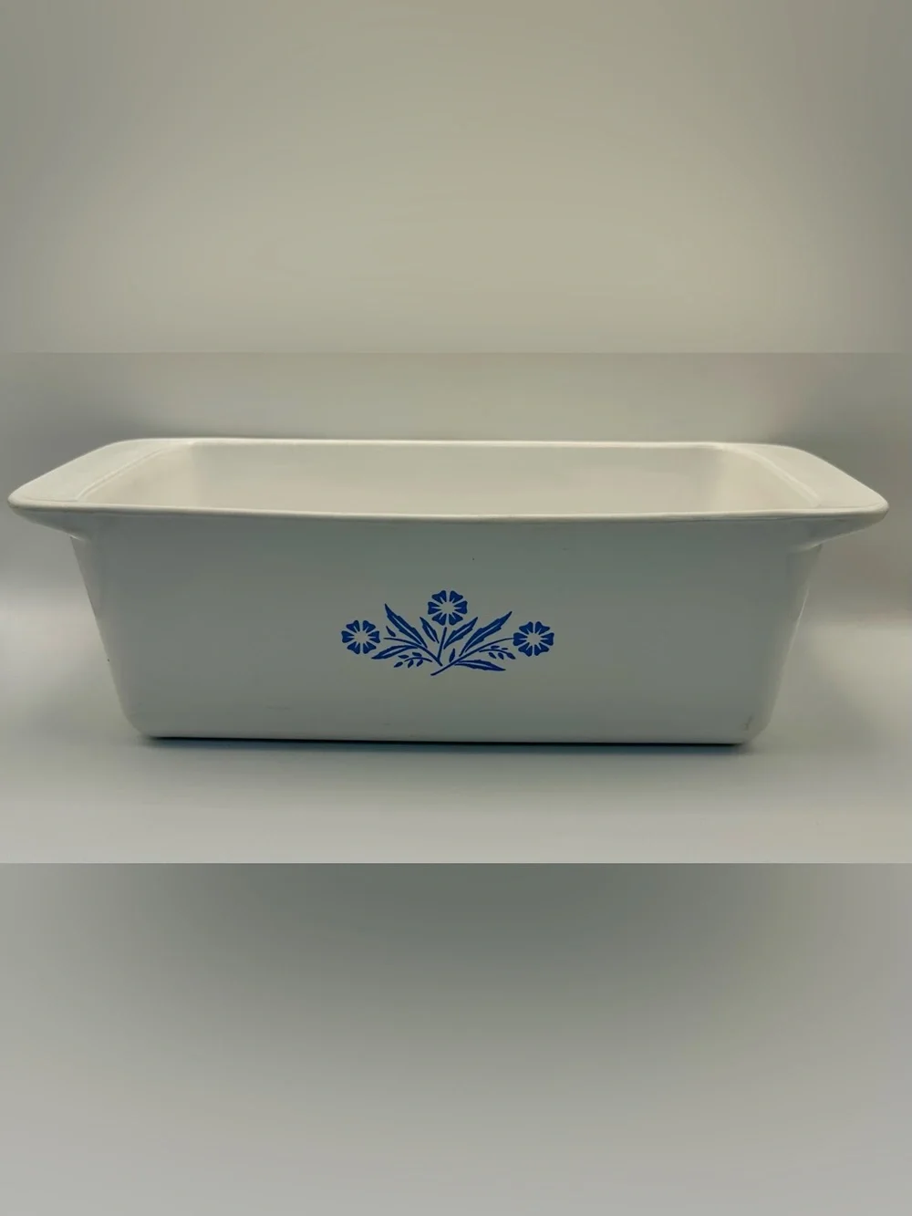Vintage Corning Ware BLUE CORNFLOWER Loaf Pan Bread Meat P-315-B 9x5x3 USA Mint